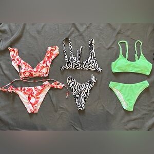 Three Swim Suit Bikini Sets Bundle